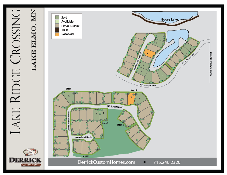 New Homes in Lake Elmo MN Lake Ridge Crossing Derrick Custom Homes